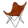 BUT01 Leather Iron Butterfly Chair
