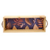 TRAYSEED4 Printed Wooden Tray - Autumn Leaves And Seeds