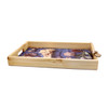 WTRAY15 Printed Wooden Serving Tray - Anna Blue Seeds And Pods