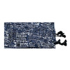 SKF1AA Polyester Scarf - Blue And White Motive