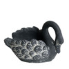 071L Large Charcoal Resting Swan Planter