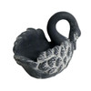 071L Large Charcoal Resting Swan Planter