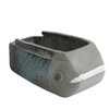 S068F Light Blue Cement Fish Planter