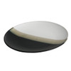 WA511 Ceramic Dinner Plate - Matt Black, Glossy White And Brown