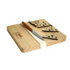 WSCPLAT5 Wooden Cheese Board with 4 Cheese Pegs - Plain