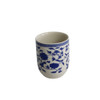 A028A Ceramic Tea Cup Set of 6 - Blue Flowers And Vines