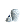 2215056 Ceramic Ginger Jar - Light Blue Fleur De Lis