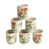 A052A Ceramic Tea Cup Set of 6 - Bamboo And Birds