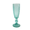 CHAM050A Diamond Pattern Champagne Glass (Set of 6) - Sky Blue