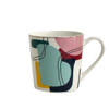R5168A Ceramic Mug - Abstract Lines And Colour Shapes