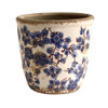 Y5252082 Medium Ceramic Planter - Blue Flowers