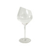WINE107 Wine Glass Set of 6 - Clear Slated Side