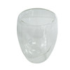GLASSM02 Clear Double Wall Glass 350ml Coffee Mug