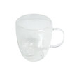 GLASSM09 Clear With Handle Glass 450ml Coffee Mug