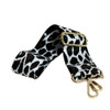 L2AA Woven Bag Strap - White And Brown Leopard Pattern