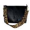 L2CC Woven Bag Strap - Gold And Brown Leopard Pattern