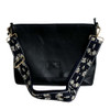 L4DD Western Inspired Bag Strap - White  And Black