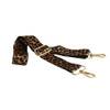 S2AA Thin Bag Strap - Gold And Black Leopard