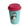 BPY5126B Light Blue Ceramic Travel Mug - Husky