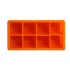 HH641D Silicone Ice Cube Tray - Orange 8 Cubes