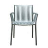 11808GREY Stackable Grey Weaved Seat Chair