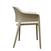 11798CREAM Solid Stackable Cream Chair