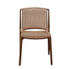 11799BROWN No Arms Stackable Brown Chair