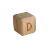 WABD Wooden Alphabet Block - D