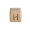 WABH Wooden Alphabet Block - H