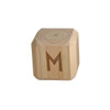 WABM Wooden Alphabet Block - M