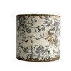 Y463G013 Ceramic Pot - Grey Flowers And Vines
