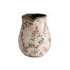H080D051 Ceramic Jug - Red, Black And White Flowers