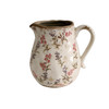 H080D051 Ceramic Jug - Red, Black And White Flowers