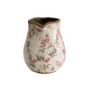 H080D052 Ceramic Jug - Red, Black And White Flowers