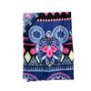 SY2325 Scarf - Vibrant Pink, Yellow, Tribal Patterns