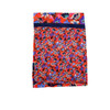SY2328 Scarf - Orange And Purple Abstract Flowers
