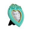 FZ2035 Seagreen Heart Rose Bow Photoframe