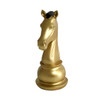 LY201042D Chess Piece - Gold, Black Trimming Knight