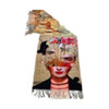 ZZ2319 Cashmere Scarf - Abstract Frieda Design