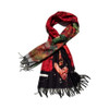 ZZ2322 Cashmere Scarf - Frieda, Large Butterfly And Red Background