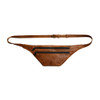 PD742 Leather Three Zip Moon Bag