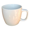 TM24ST0103952B Ceramic Cup And Saucer Set of 6 - Charcoal Saucer, White Mug