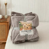 BD2401D Queen Size Polyester Blanket - Grey