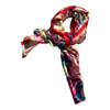 ZZ2446C Polyester Scarf - Pink, Red And Blue Flower Art