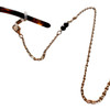 GC05 Glasses Chain - Gold Chain, Four Black Pearls