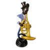 17510D Jazz Musician Figurine – Trumpet Player – Top Hat
