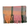 YX2501A Thick Polyester Scarf - Striped Sunrise Colours