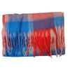 YX2501C Thick Polyester Scarf - Striped Blue And Red
