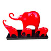 H2000724A Animal Craft - Red Elephant Herd