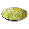 EBOWL55E Ceramic 14cm Bowl - Green Yellow White Shapes